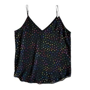 New Express Colorful Polka Dot Camisole Small